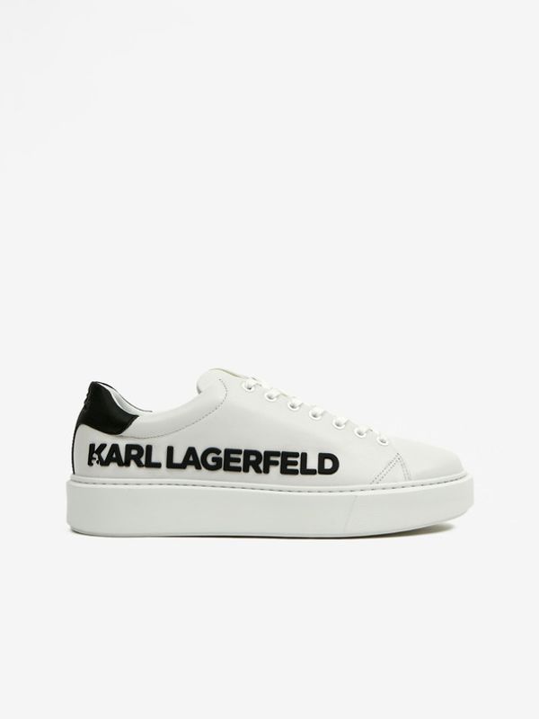Karl Lagerfeld Karl Lagerfeld Maxi Up Injekt Logo Tenisówki Biały