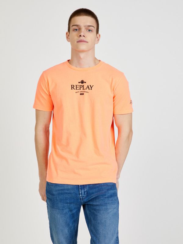 Replay Replay Koszulka Pomarańczowy
