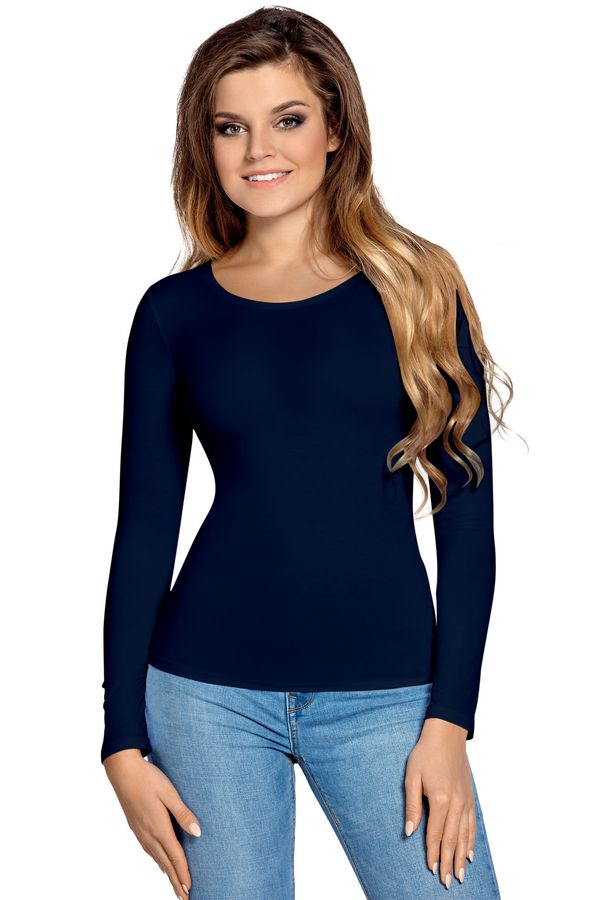 Babell Manati long-sleeved blouse dark blue