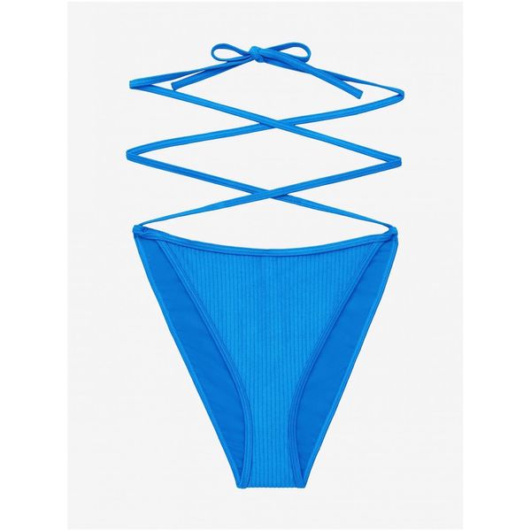 Calvin Klein Blue Womens Ribbed Swimwear Bottoms Calvin Klein Underwear - Women