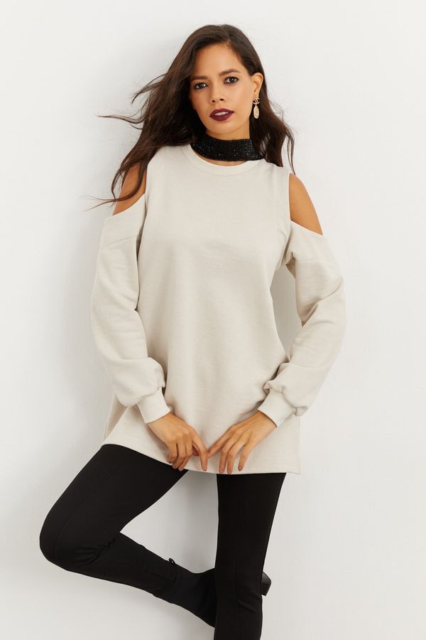 Cool & Sexy Cool & Sexy Sweatshirt - Beige - Regular fit