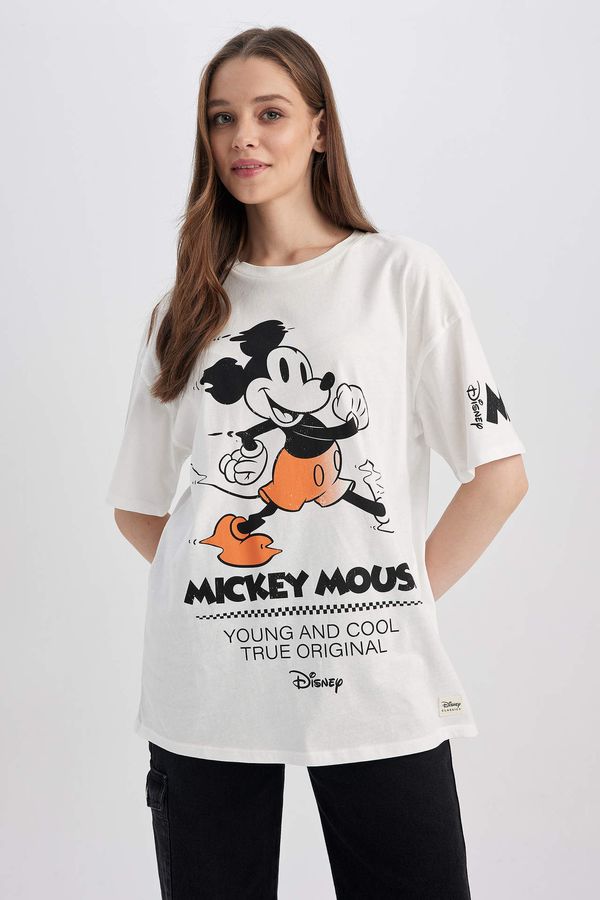 DEFACTO DEFACTO Coool Disney Mickey & Minnie Oversize Fit Short Sleeve T-Shirt