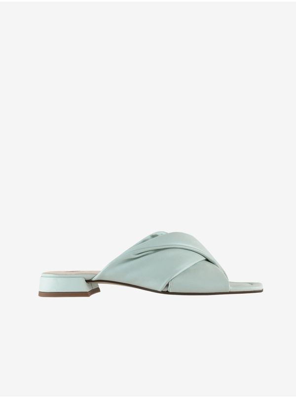 Högl Light blue Women's Leather Heeled Slippers Högl Cathryn - Women