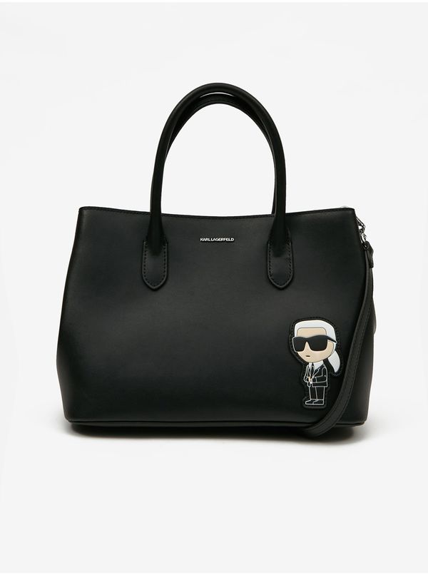 Karl Lagerfeld Black Women's Leather Handbag KARL LAGERFELD Ikonik 2.0 - Ladies