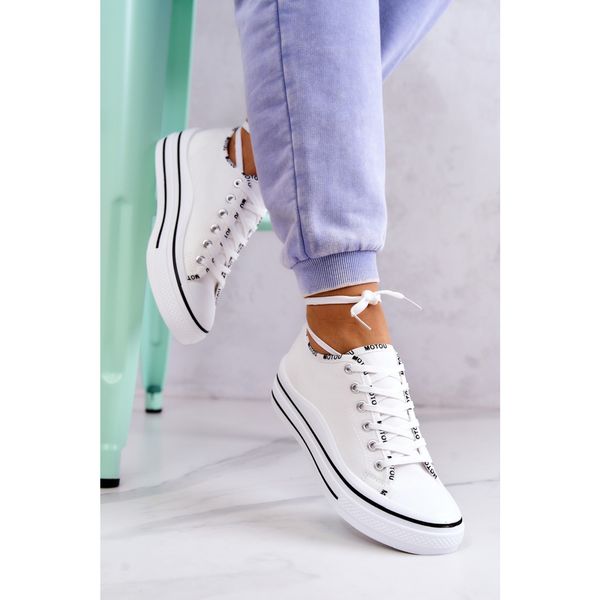 Kesi Women's Tied Sneakers White Menifee