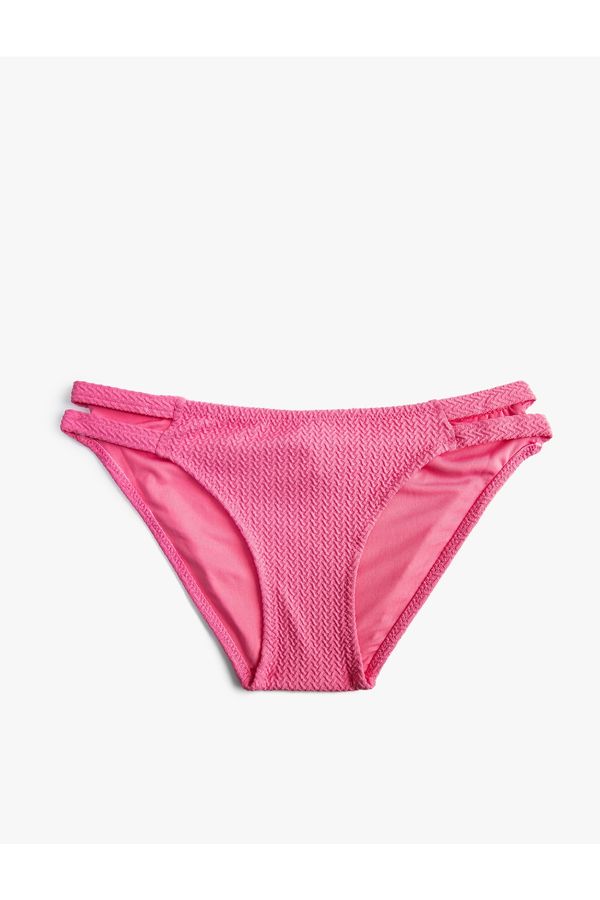 Koton Koton Bikini Bottom - Pink - Normal Waist