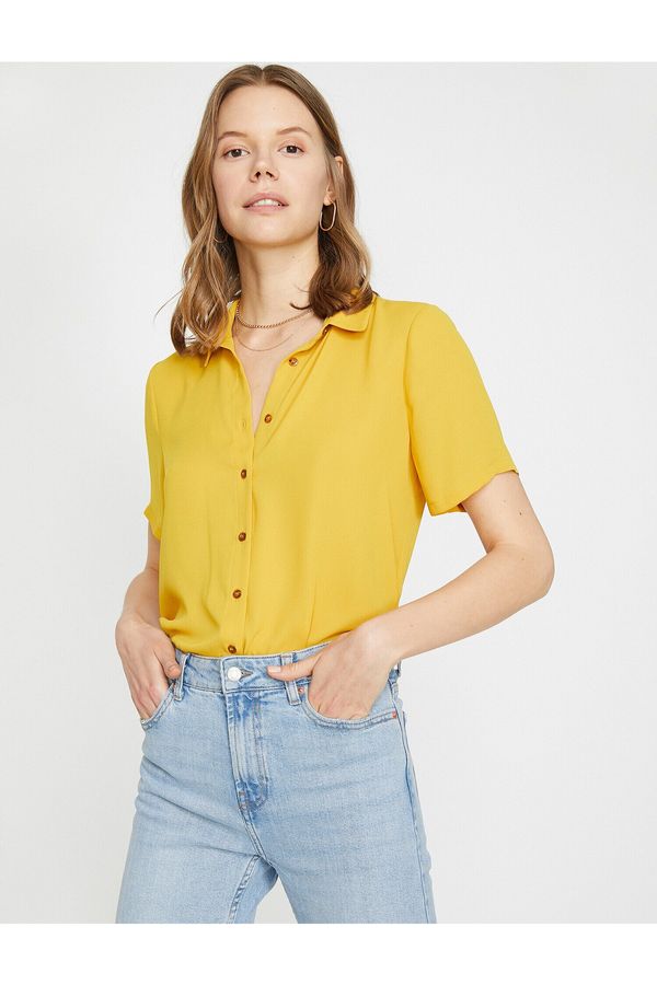 Koton Koton Shirt - Yellow - Regular fit