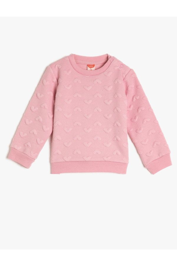 Koton Koton Sweatshirt - Pink - Regular fit