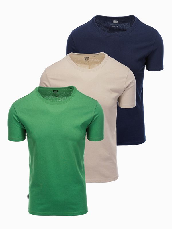 Ombre Ombre BASIC 3-pack cotton t-shirt set