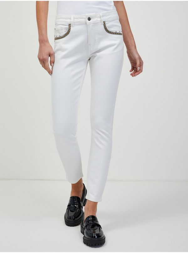 Orsay White Shortened Skinny Fit Jeans ORSAY - Women