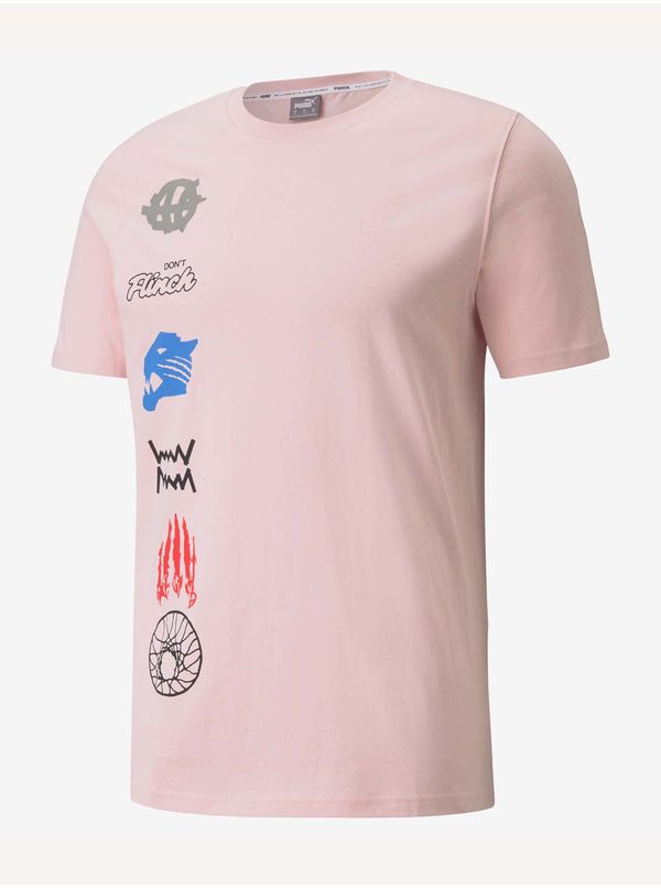 Puma Light pink men's T-Shirt Puma Qualifier - Men