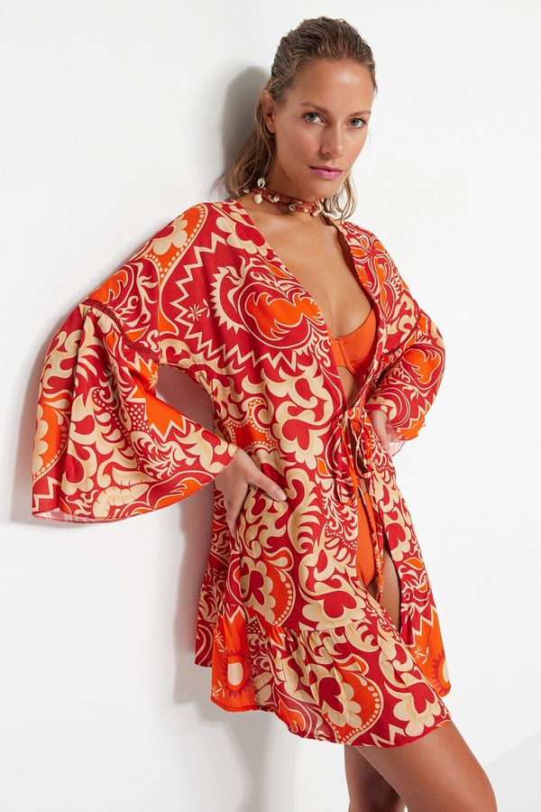 Trendyol Trendyol Kimono & Caftan - Orange - Regular