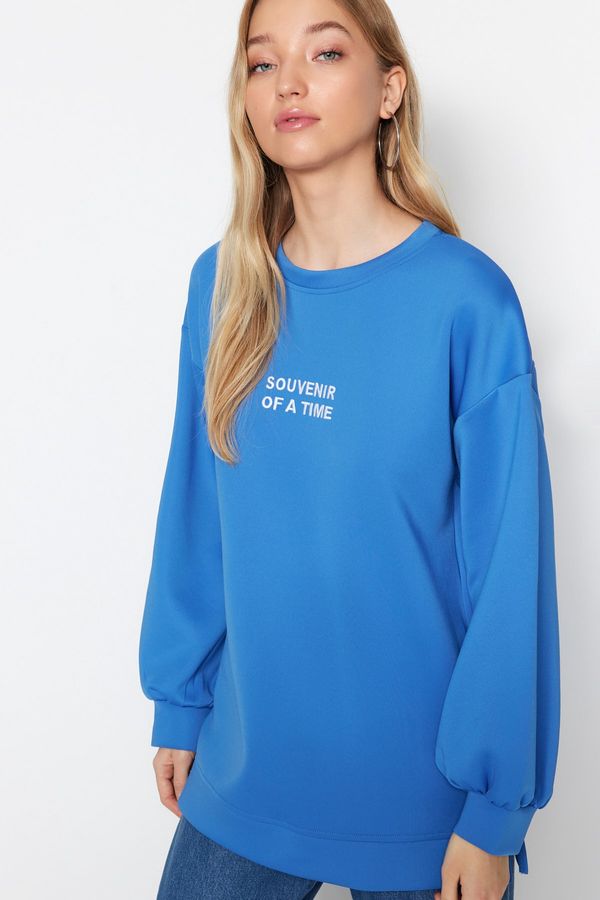 Trendyol Trendyol Sweatshirt - Blue - Regular