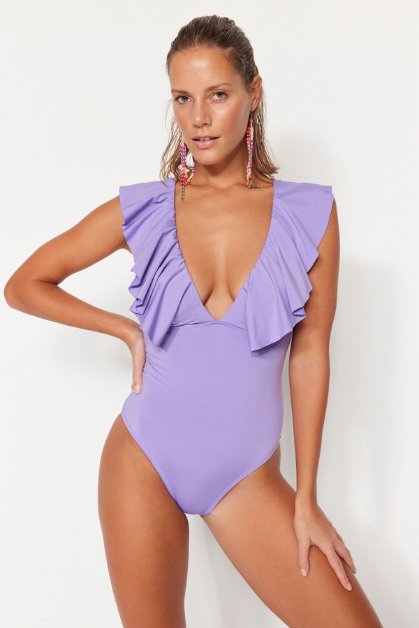 Trendyol Trendyol Swimsuit - Purple - Plain