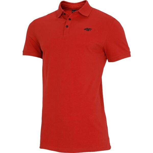 4F 4F MEN'S T-SHIRT Koszulka polo męska, czerwony, rozmiar M