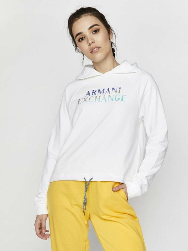 Armani Exchange Armani Exchange Bluza Biały