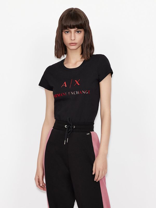 Armani Exchange Armani Exchange Koszulka Czarny