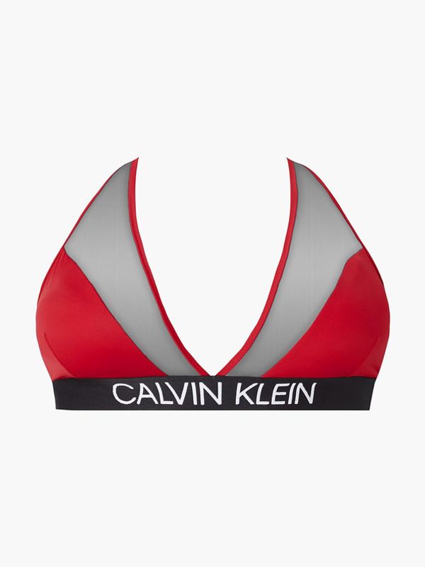 Calvin Klein Calvin Klein High Apex Triangle-RP Strój kąpielowy Czerwony
