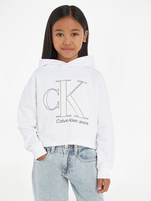 Calvin Klein Jeans Calvin Klein Jeans Bluza dziecięca Biały