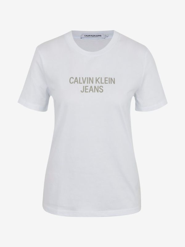 Calvin Klein Jeans Calvin Klein Jeans Easy Institutional Koszulka Biały