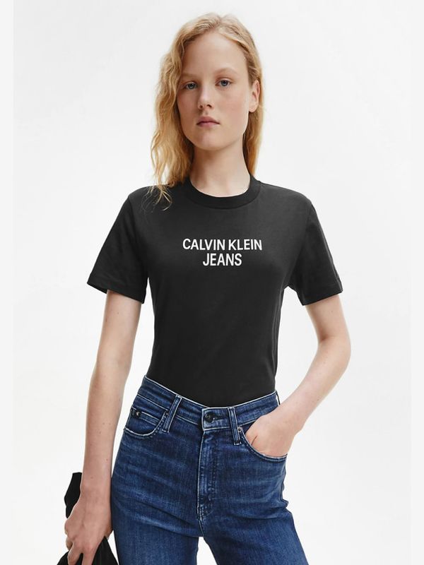 Calvin Klein Jeans Calvin Klein Jeans Easy Institutional Koszulka Czarny