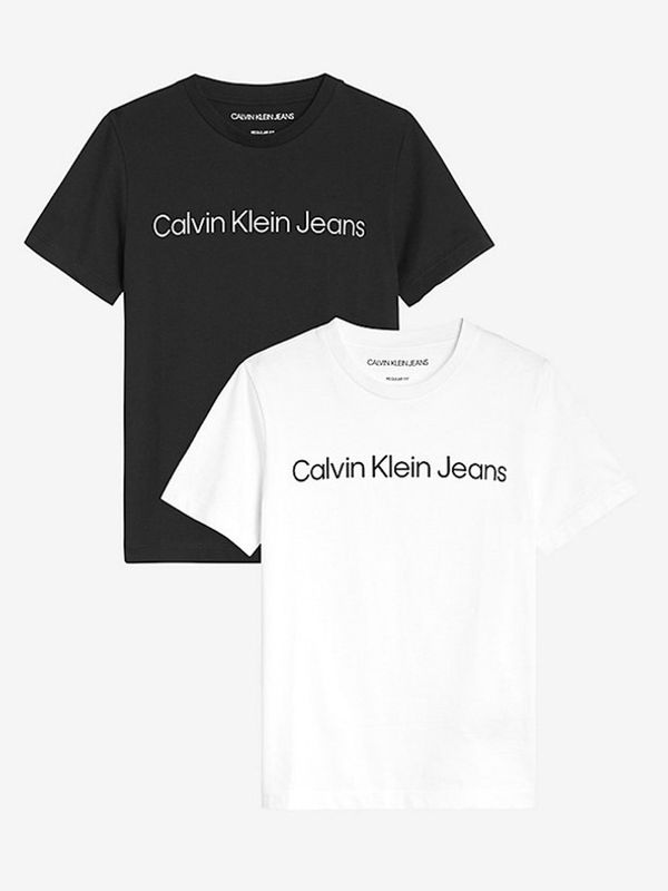 Calvin Klein Jeans Calvin Klein Jeans Koszulka 2 szt dziecięca Czarny