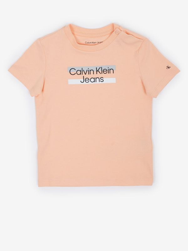 Calvin Klein Jeans Calvin Klein Jeans Koszulka dziecięce Pomarańczowy
