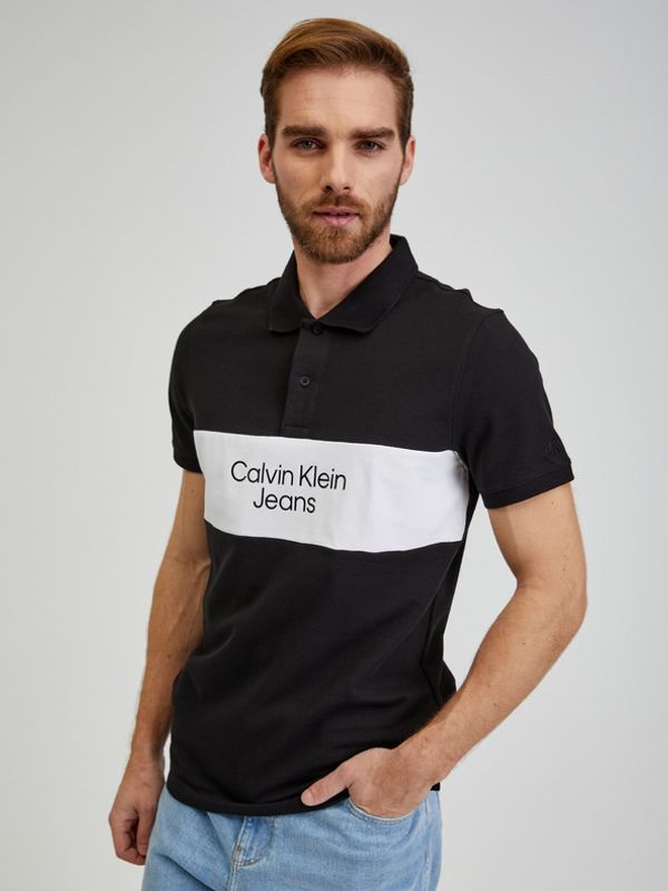 Calvin Klein Jeans Calvin Klein Jeans Polo Koszulka Czarny