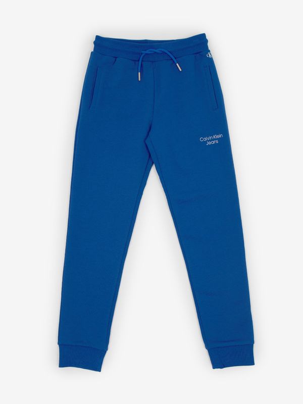 Calvin Klein Jeans Calvin Klein Jeans Spodnie dresowe dziecięce Niebieski