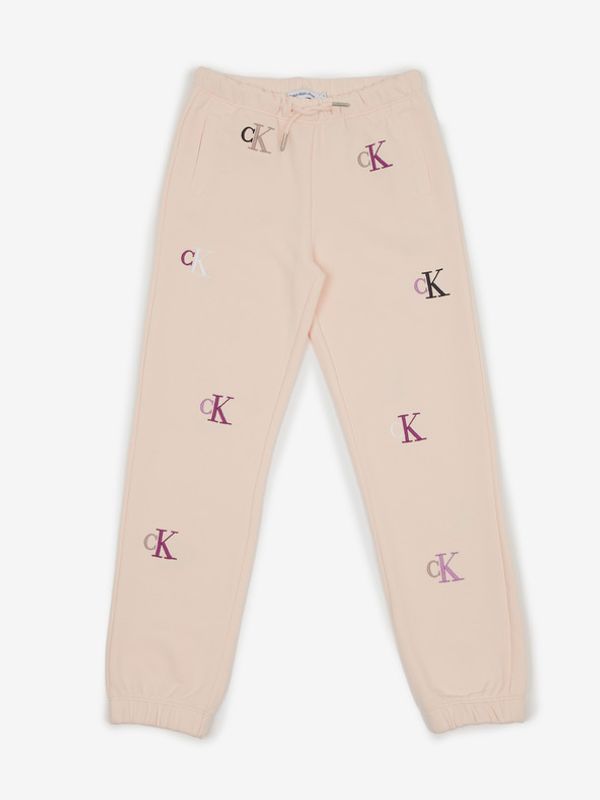 Calvin Klein Jeans Calvin Klein Jeans Spodnie dresowe dziecięce Różowy