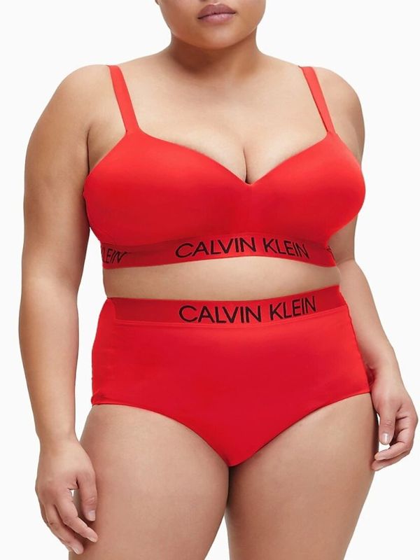 Calvin Klein Underwear Calvin Klein Underwear	 Demi Bralette Plus Size High Risk Górna część stroju kąpielowego Czerwony