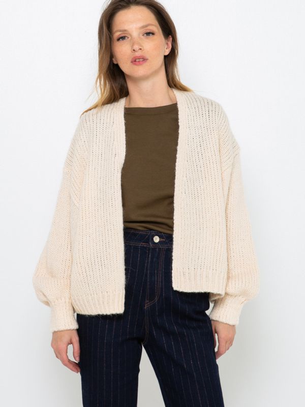 CAMAIEU CAMAIEU Cardigan Biały