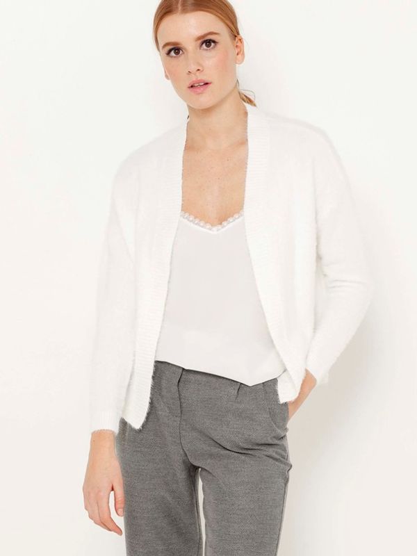 CAMAIEU CAMAIEU Cardigan Biały