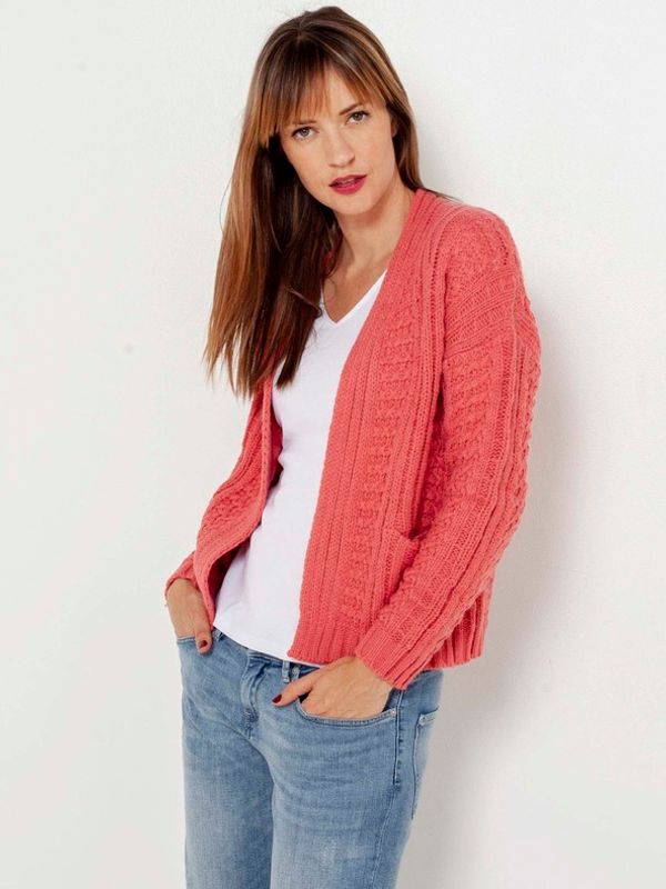 CAMAIEU CAMAIEU Cardigan Czerwony