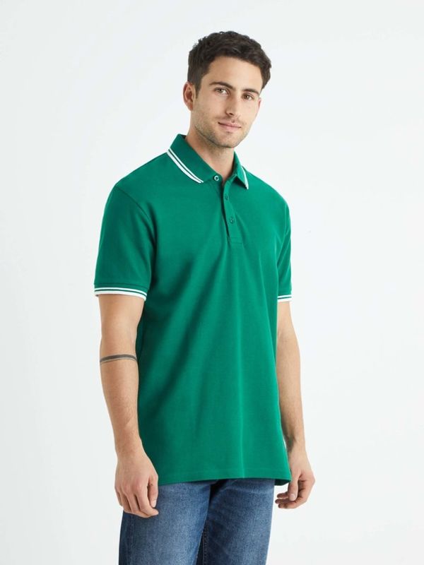 Celio Celio Beline Polo Koszulka Zielony