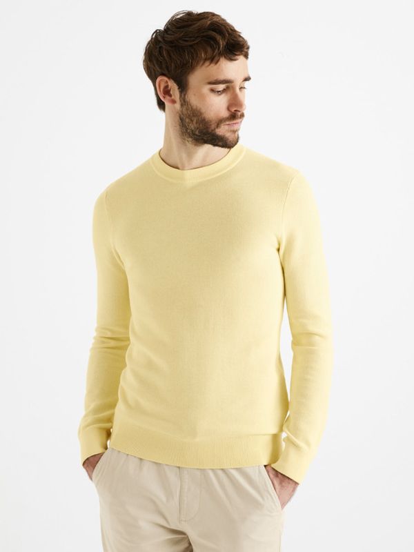 Celio Celio Bepic Sweter Żółty
