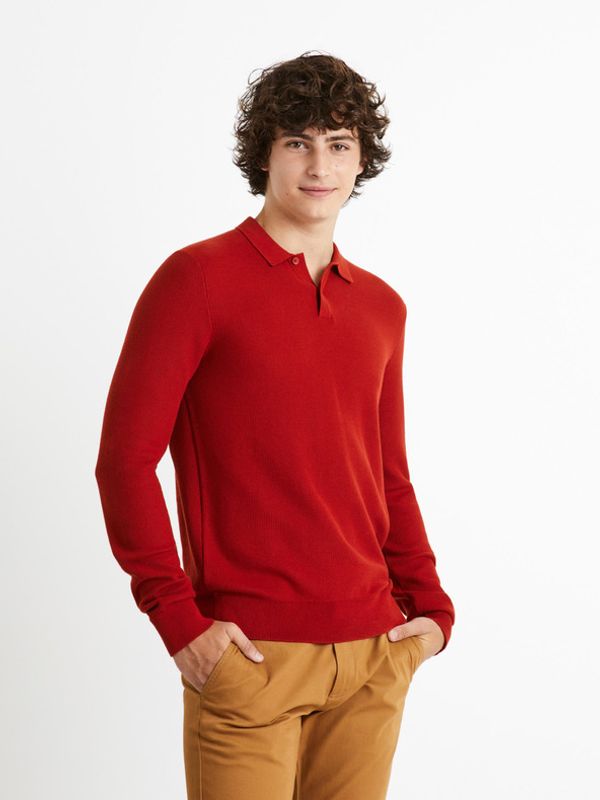 Celio Celio Cepolpik Sweter Czerwony