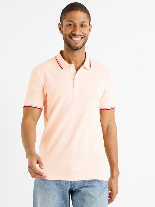 Celio Celio Decolrayeb Polo Koszulka Różowy