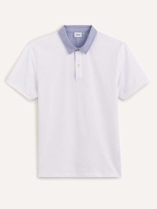 Celio Celio Depetita Polo Koszulka Biały