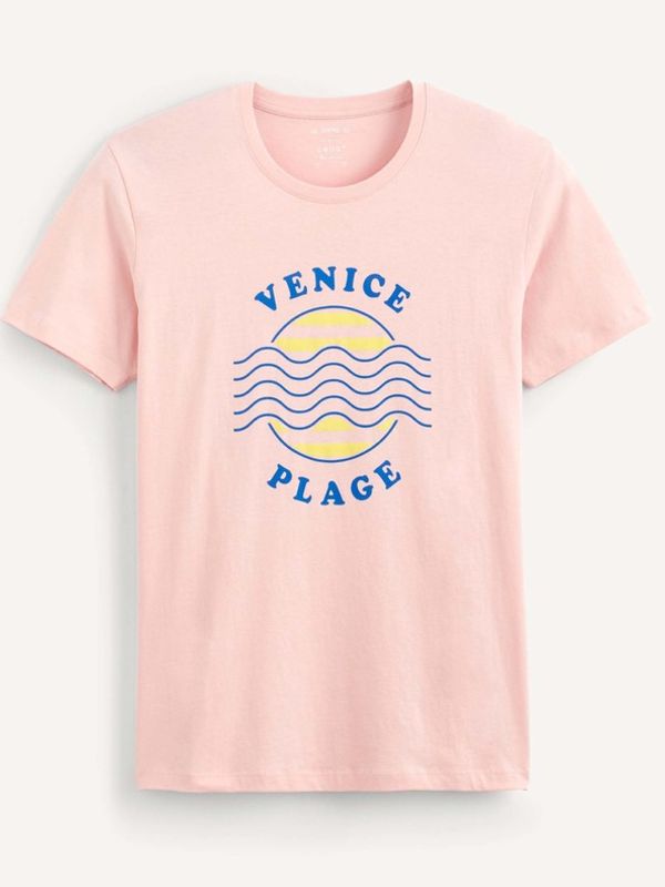 Celio Celio Pecruises Venice Koszulka Różowy