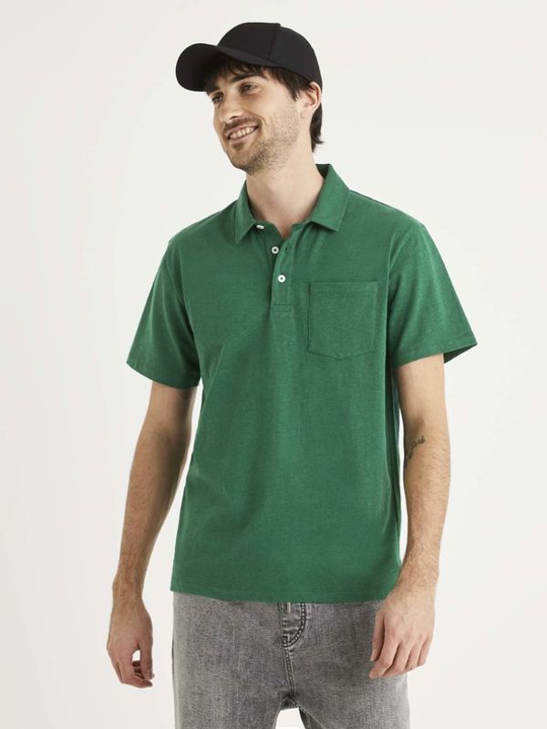 Celio Celio Polo Koszulka Zielony