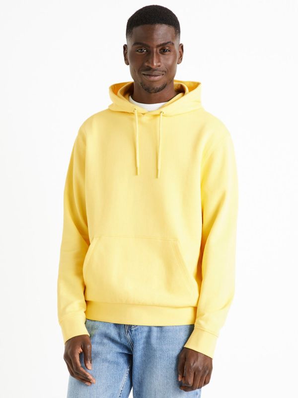 Celio Celio Tehoodie Bluza Żółty