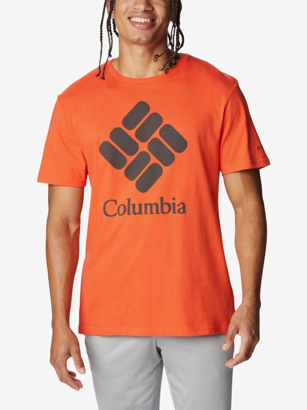 Columbia Columbia Trek™ Logo Short Sleeve Koszulka Pomarańczowy