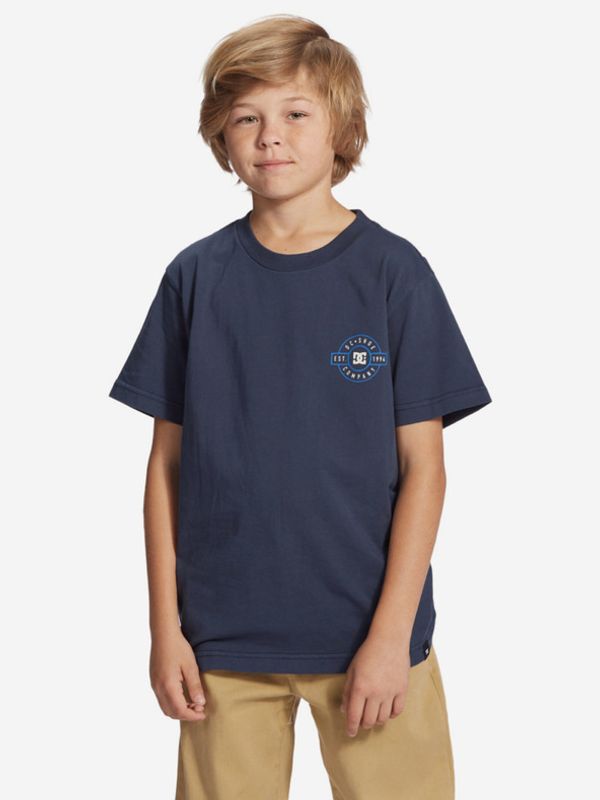 DC DC Crest Koszulka dziecięce Niebieski