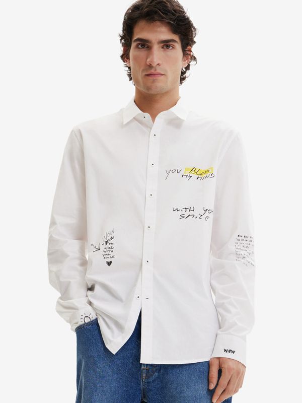 Desigual Desigual Benedetto Koszula Biały