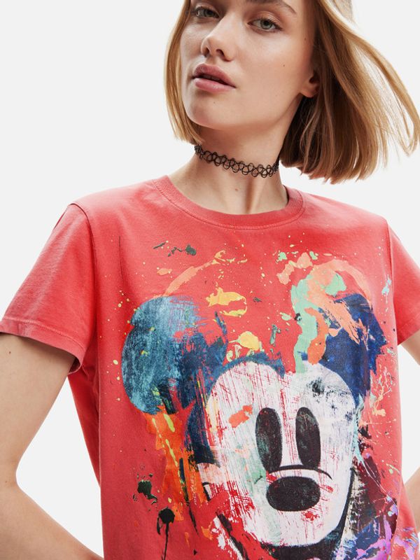 Desigual Desigual Mickey Crash Koszulka Czerwony