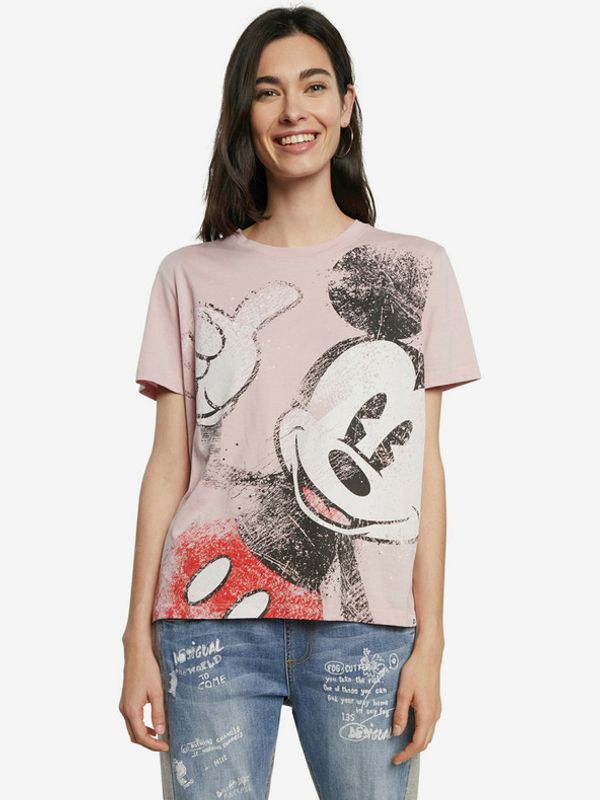 Desigual Desigual Mickey Koszulka Różowy