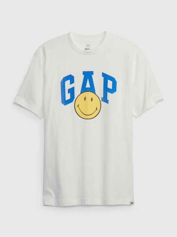 GAP GAP & Smiley® Koszulka Biały