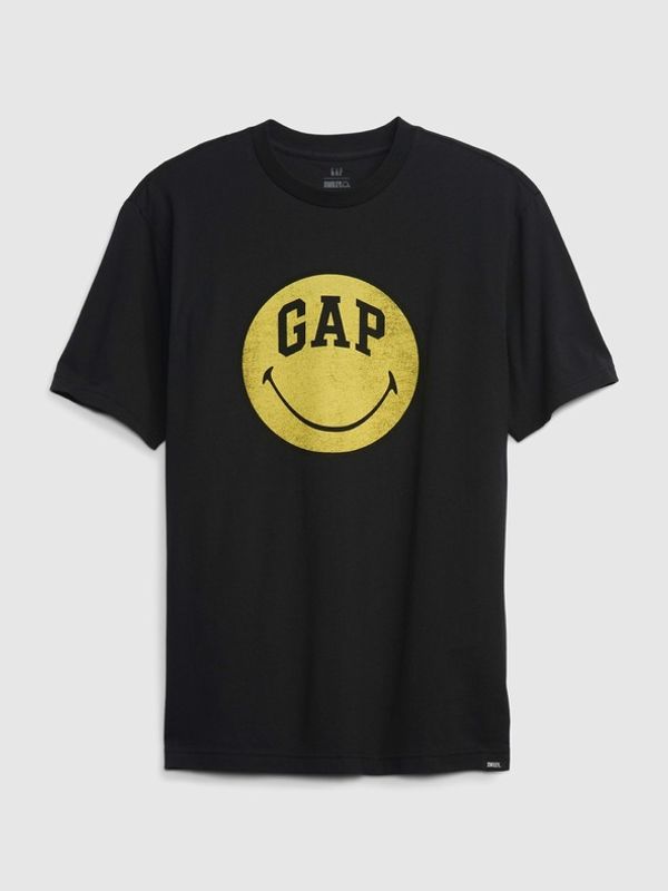 GAP GAP & Smiley® Koszulka Czarny