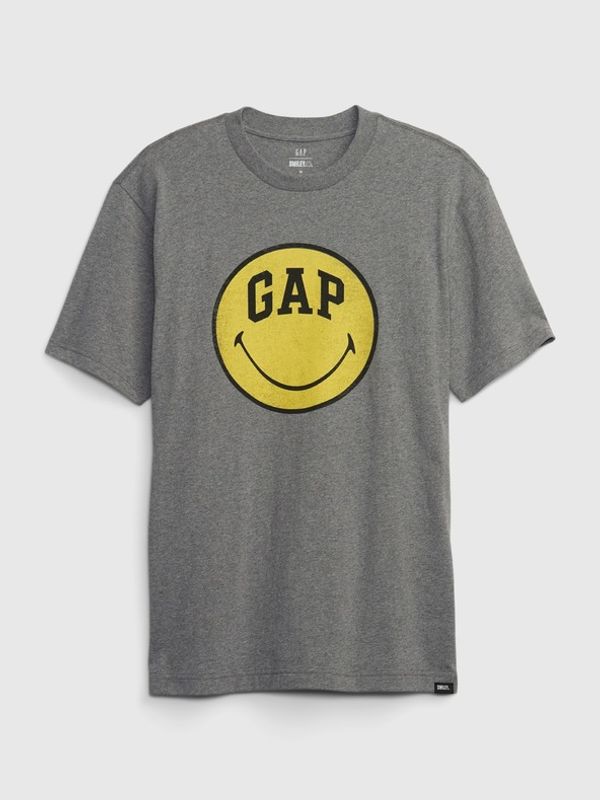 GAP GAP & Smiley® Koszulka Szary